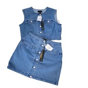 House of Harlow 1960 Blue Denim Apparel
